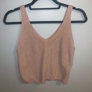 Blush pink crop top